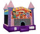 Lilo & Stitch Bouncy castle - basketball hoop included